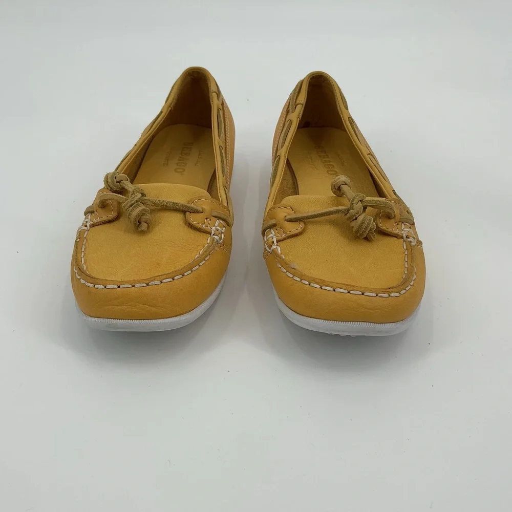 Sebago Women's Yellow Moccasin Loafers Size 8